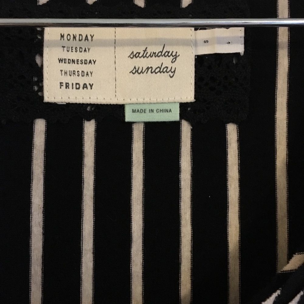 NWOT Gorgeous Saturday Sunday pieced stripe Dress - Picture 3 of 4